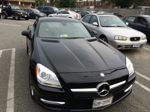 Mercedes in Parking Lot